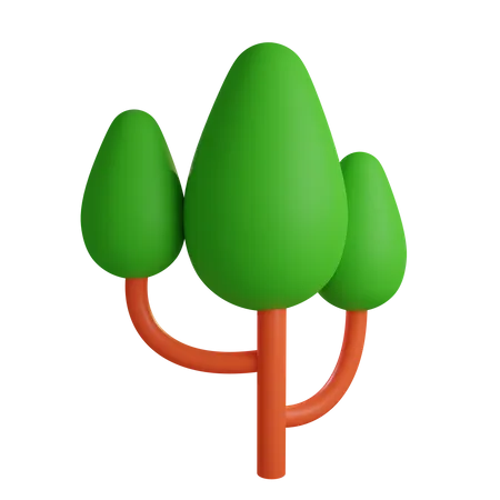 Tree With Branches  3D Icon