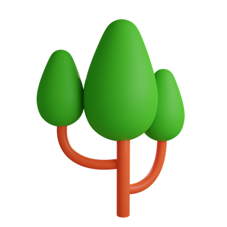 Tree With Branches  3D Icon