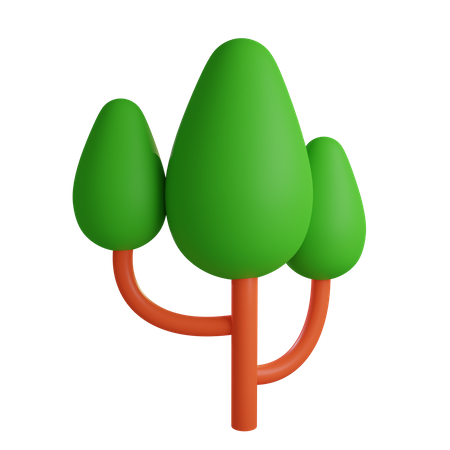 Tree With Branches  3D Icon