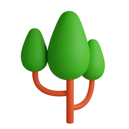 Tree With Branches 3 D Illustration Contains PNG BLEND And OBJ Files 3D Icon