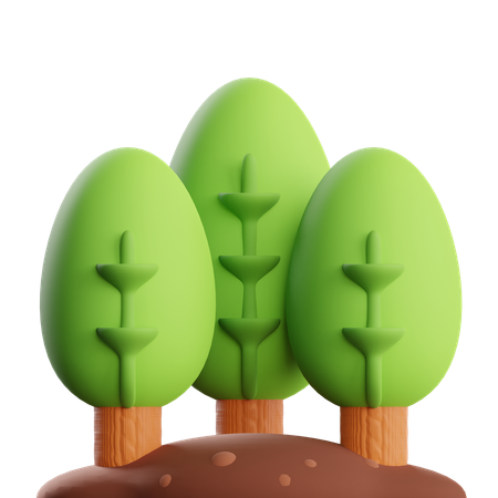 Trees  3D Icon