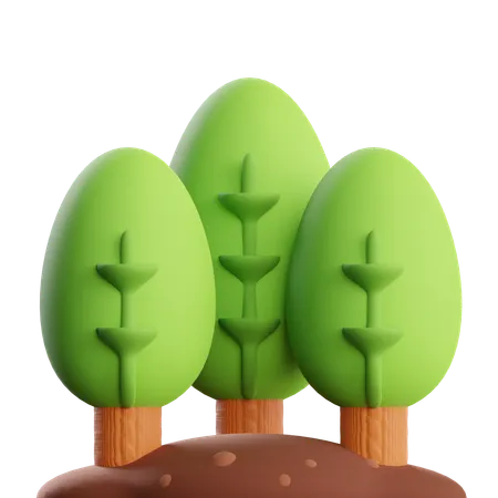 Trees  3D Icon