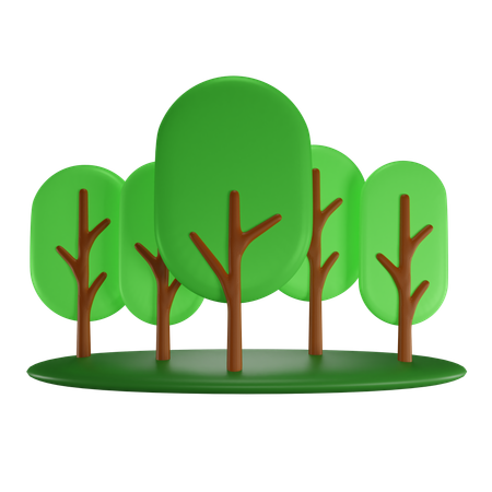 Trees  3D Icon