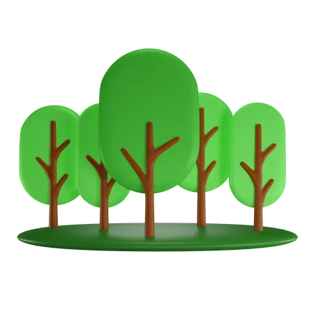 Trees  3D Icon