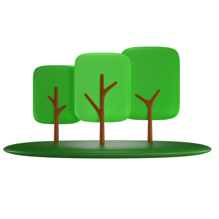 Trees  3D Icon