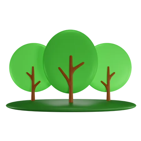 Trees  3D Icon