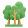 3d trees emoji