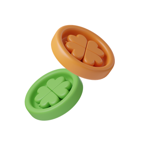 Trèfle à pièces  3D Icon