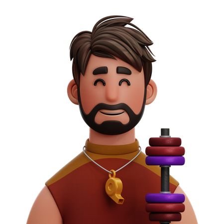 Treinador pessoal  3D Icon
