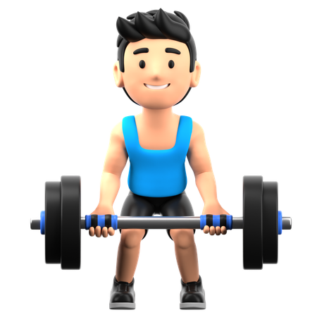 Treinamento de força  3D Icon