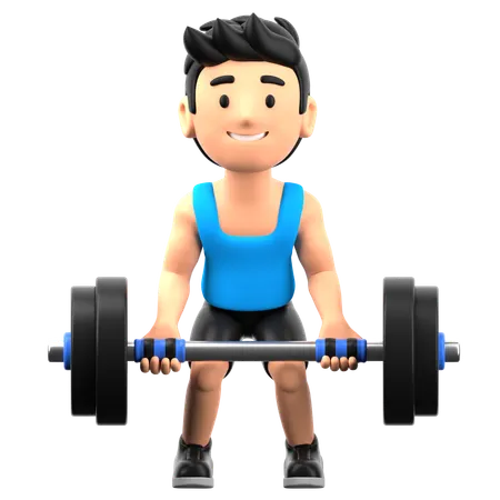 Treinamento de força  3D Icon