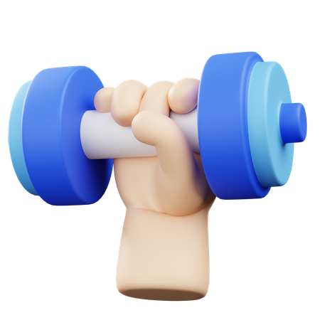 Treinamento de força  3D Icon