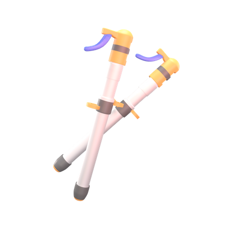 Trekking Pole  3D Icon