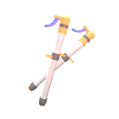 Trekking Pole  3D Icon