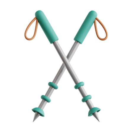 Trekking Pole  3D Icon