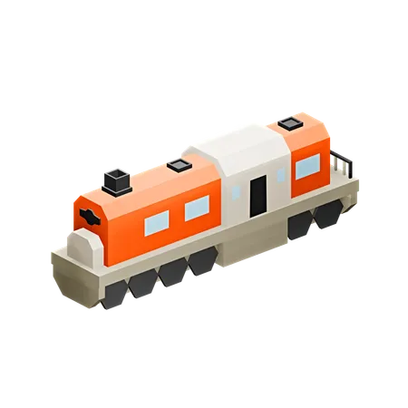 Trem  3D Icon