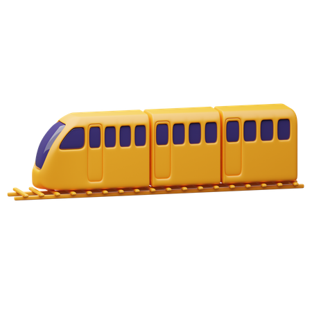 Trem  3D Icon