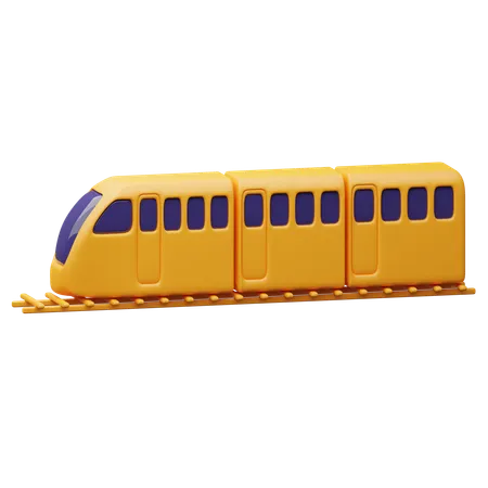 Trem  3D Icon