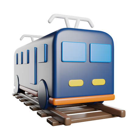 Trem  3D Icon