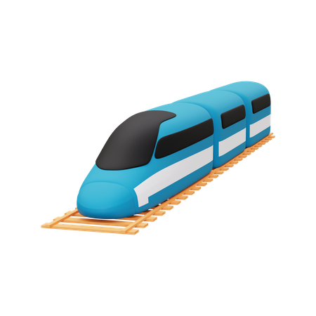 Trem  3D Icon