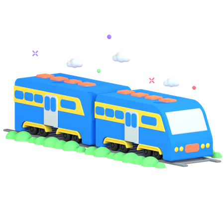 Trem  3D Icon