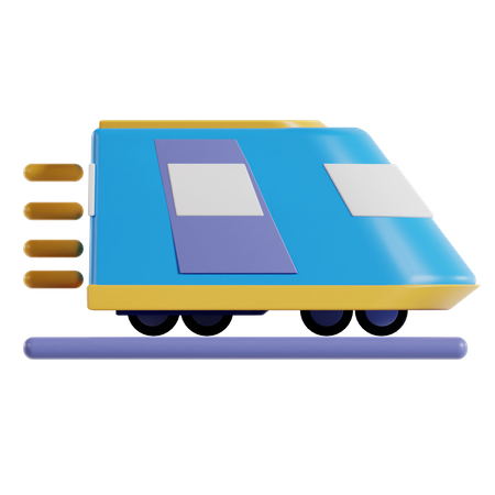 Trem  3D Icon