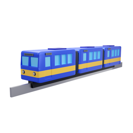 Trem  3D Icon