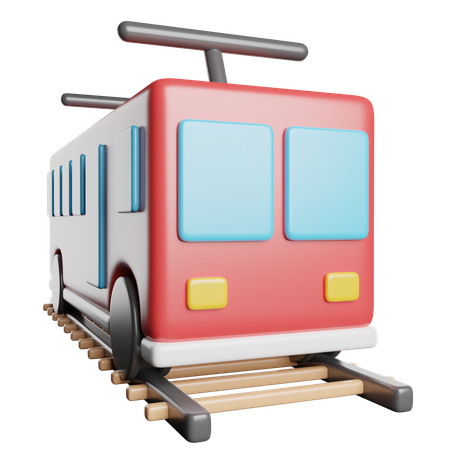 Trem  3D Icon