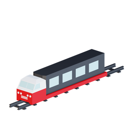 Trem  3D Icon