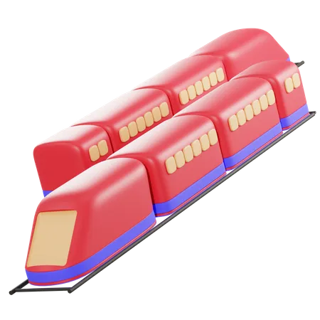 Trem de alta velocidade  3D Illustration
