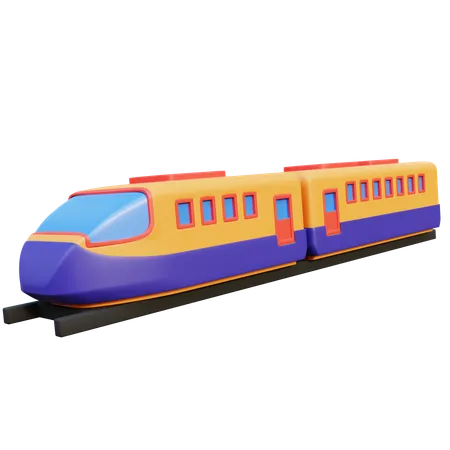 Trem de alta velocidade  3D Icon