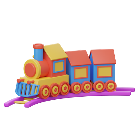 Trem de brinquedo  3D Icon