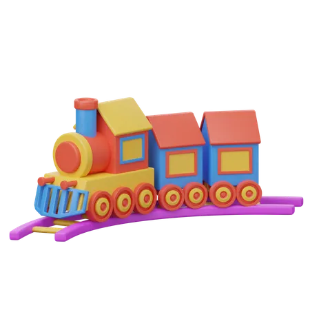 Trem de brinquedo  3D Icon