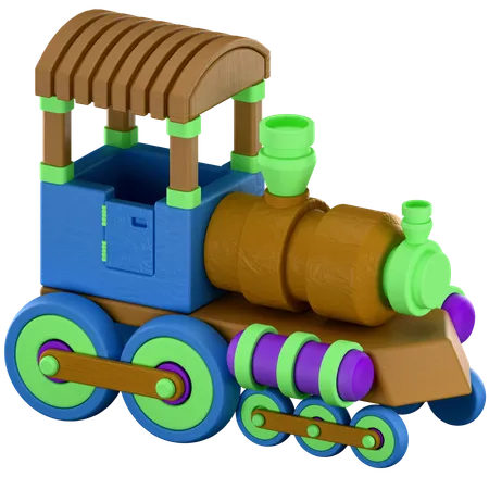 Trem de brinquedo  3D Icon