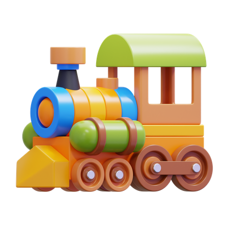 Trem de brinquedo  3D Icon