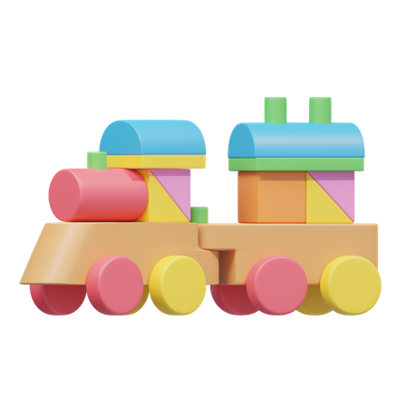 Trem de brinquedo  3D Icon