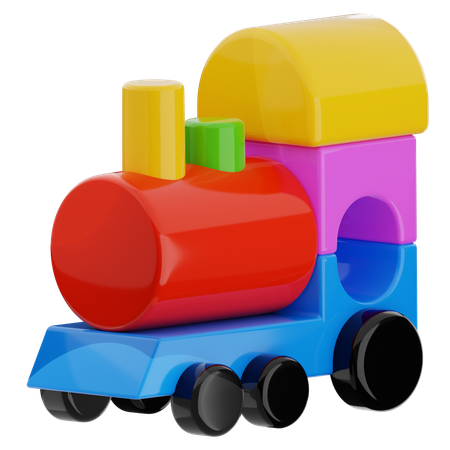 Trem de brinquedo  3D Icon