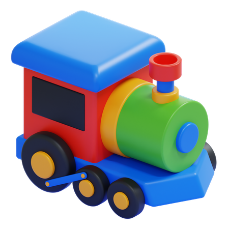 Trem de brinquedo  3D Icon