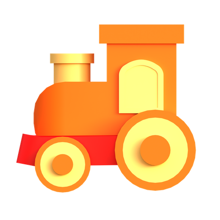 Trem de brinquedo  3D Icon