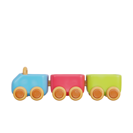 Trem de brinquedo  3D Icon