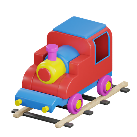 Trem de brinquedo  3D Icon