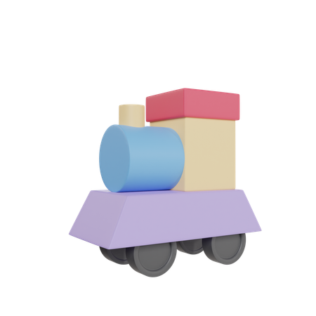 Trem de brinquedo  3D Icon
