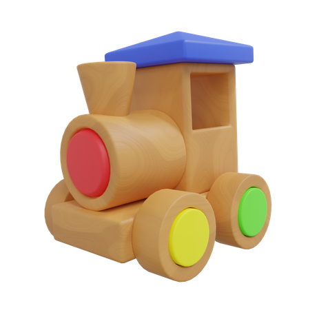 Trem de brinquedo  3D Icon