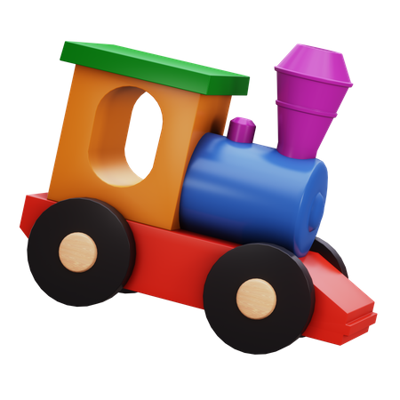 Trem de brinquedo  3D Icon