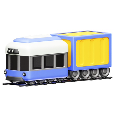 Trem de carga  3D Icon