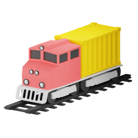 Trem de carga  3D Icon