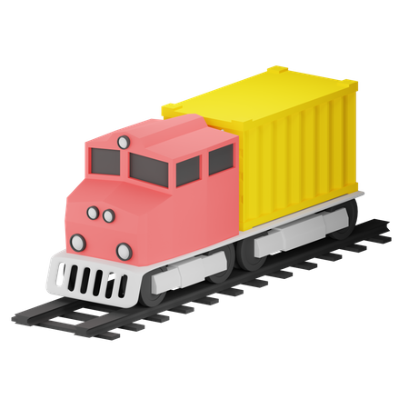 Trem de carga  3D Icon