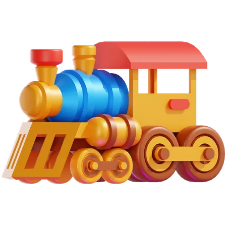 Trem de madeira  3D Icon