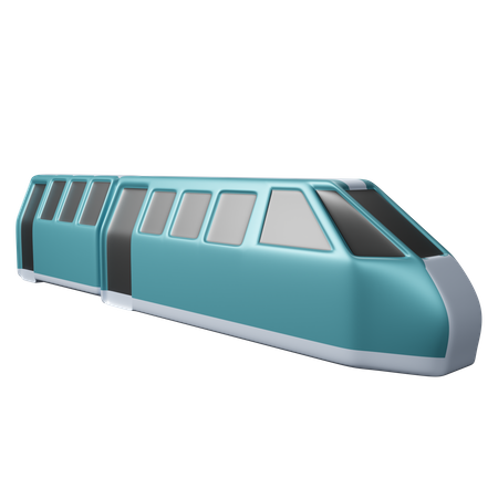 Trem de velocidade  3D Icon