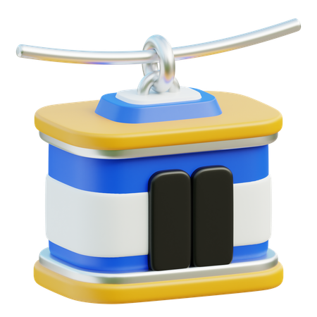 Trem do céu  3D Icon